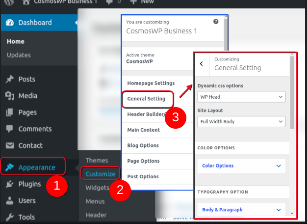 cosmoswp-customizer-general-setting